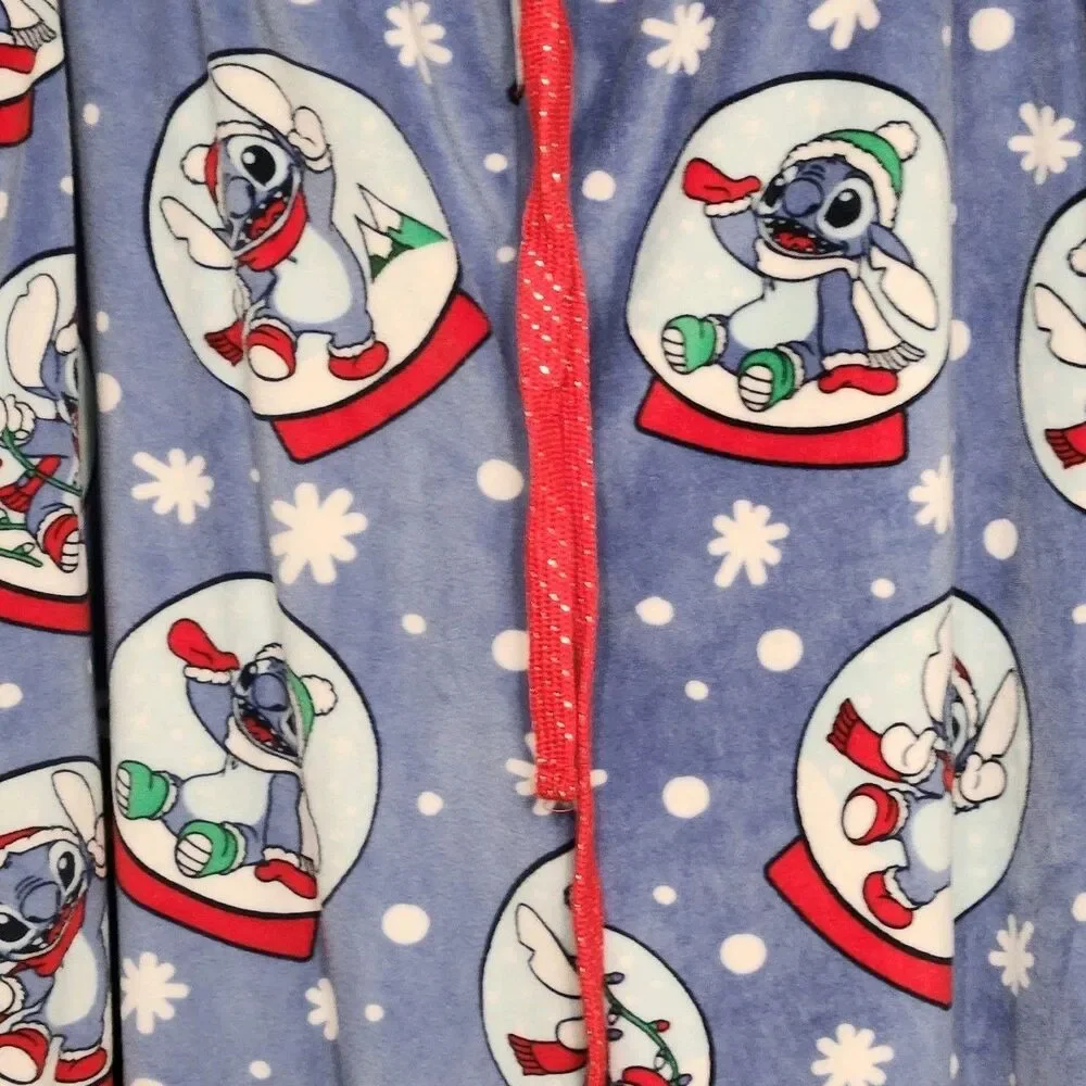 Disney Stitch Women's 2XL 18/20 Stitch Snow Globe Lounge Pants - Picture 4 of 15